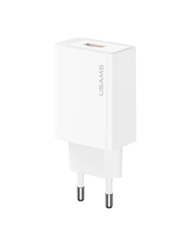 USAMS φορτιστής τοίχου CC324, USB, 18W, λευκός