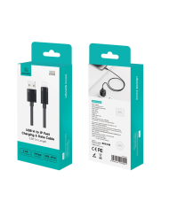 USAMS καλώδιο Lightning σε USB SJ778, 2.4A, 480Mbps, 1m, μαύρο