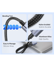 ORICO καλώδιο Lightning σε USB GQA12, 2.4A, 480Mbps, 1m, μαύρο