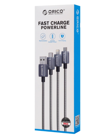 ORICO καλώδιο Lightning σε USB GQA12, 2.4A, 480Mbps, 1m, μαύρο