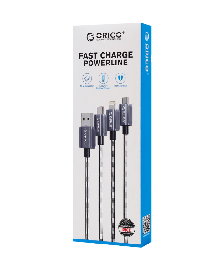 ORICO καλώδιο Lightning σε USB GQA12, 2.4A, 480Mbps, 1m, μαύρο