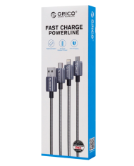 ORICO καλώδιο Lightning σε USB GQA12, 2.4A, 480Mbps, 1m, μαύρο