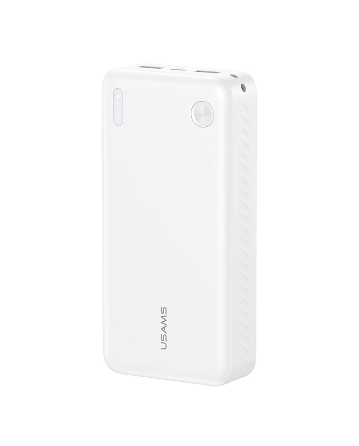 USAMS power bank CD254, 2x θύρες εξόδου, 20000mAh, 10W, λευκό