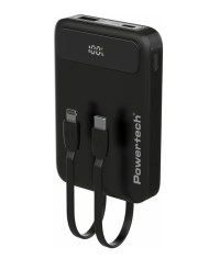 POWERTECH power bank PT-1326 με οθόνη, 10000mAh, 22.5W, μαύρο