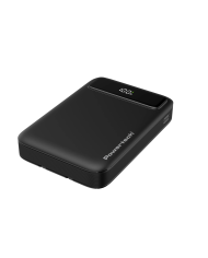 POWERTECH power bank με καλώδια και οθόνη PT-1417 10000mAh, 22.5W, μαύρο