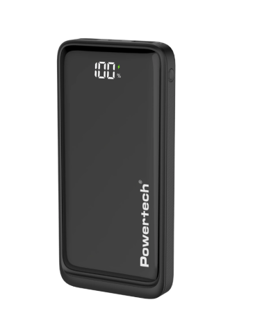 POWERTECH power bank PT-1326 με οθόνη, 10000mAh, 22.5W, μαύρο