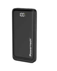 POWERTECH power bank PT-1326 με οθόνη, 10000mAh, 22.5W, μαύρο