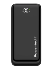 POWERTECH power bank PT-1326 με οθόνη, 10000mAh, 22.5W, μαύρο