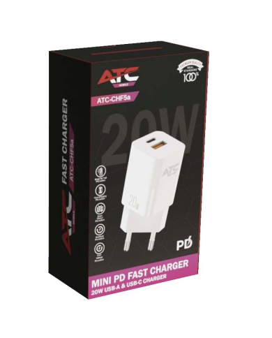 ATC-CHF5a Mini PD Fast Charger 20W Λευκό