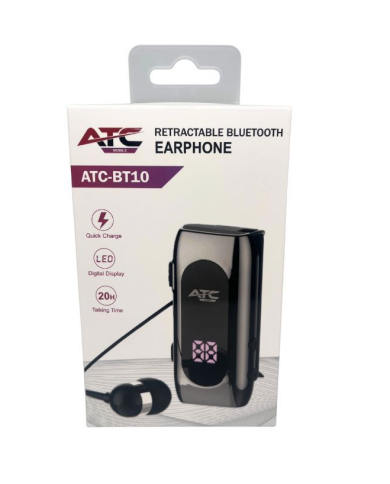 ATC-BT10 Ανασυρόμενο Ακουστικό Bluetooth