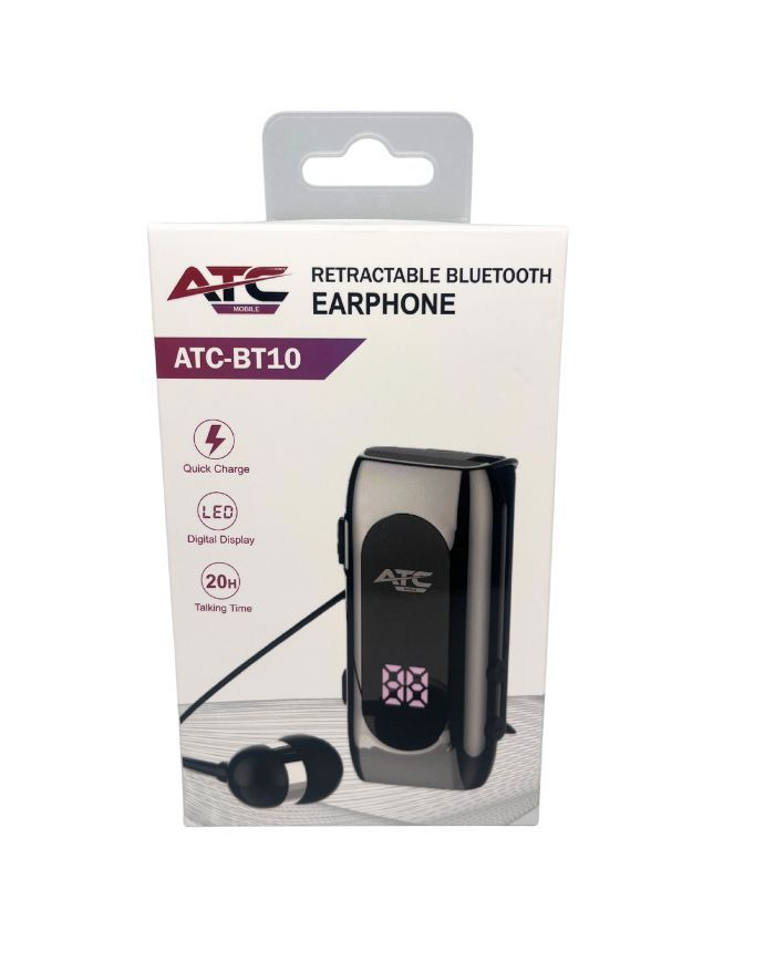 ATC-BT10 Ανασυρόμενο Ακουστικό Bluetooth