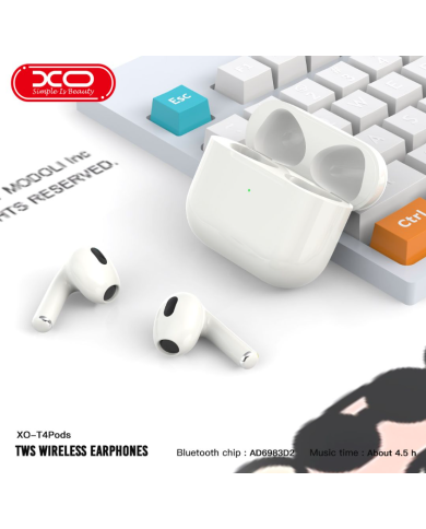XO T4Pods Ακουστικά Bluetooth (4ης Γενιάς)