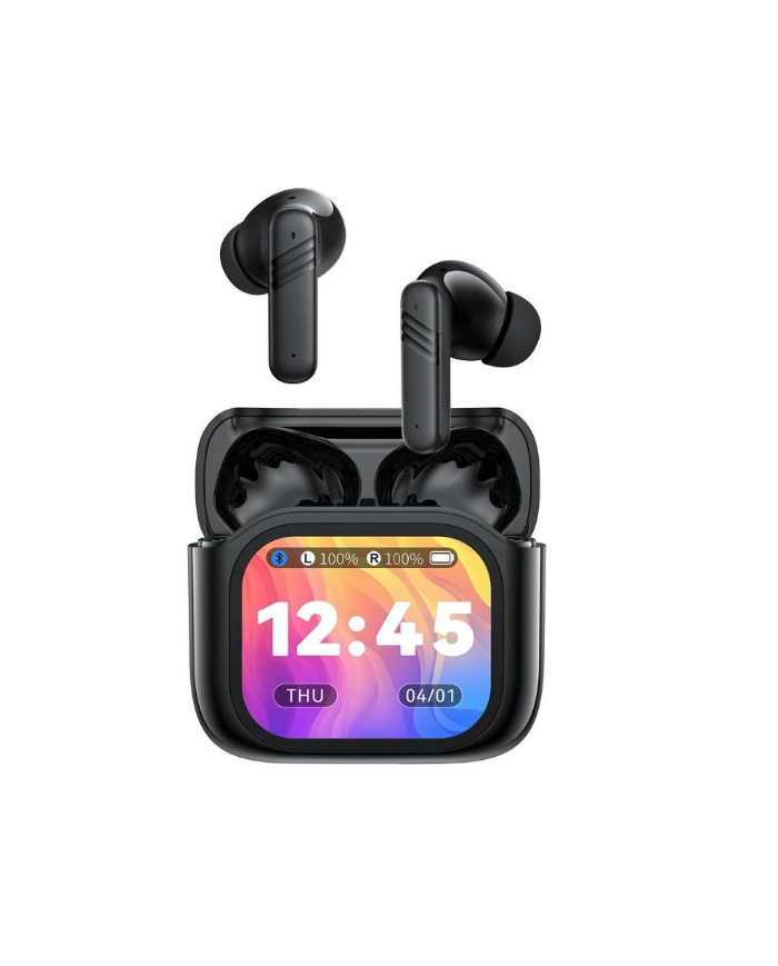 XO X50 Ακουστικά Bluetooth με Λειτουργίες ANC+ENC Dual Mic TWS & Smart LCD Οθόνη