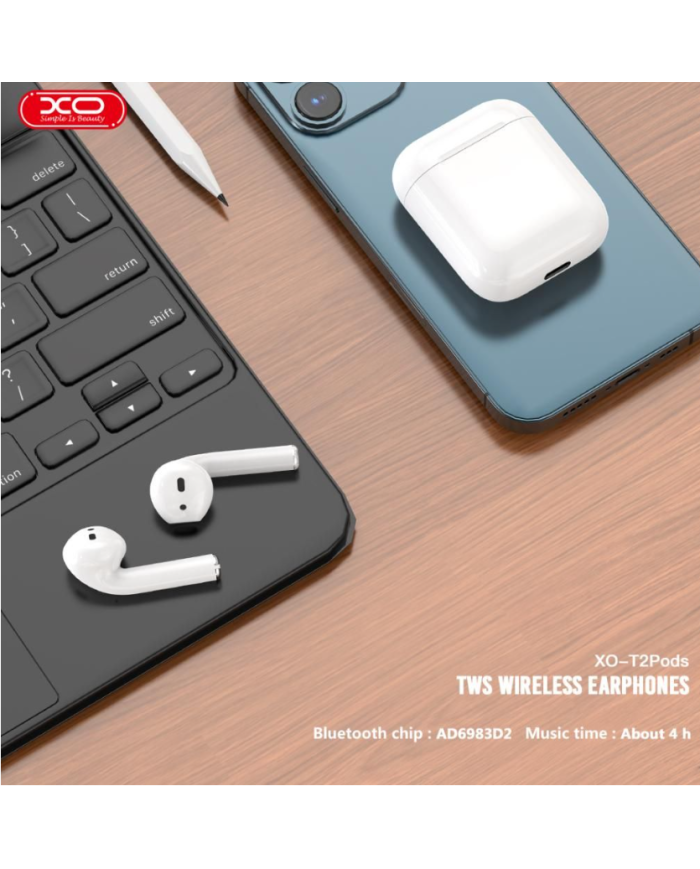 XO T2 Pods Bluetooth Ακουστικά 2ης Γενιάς