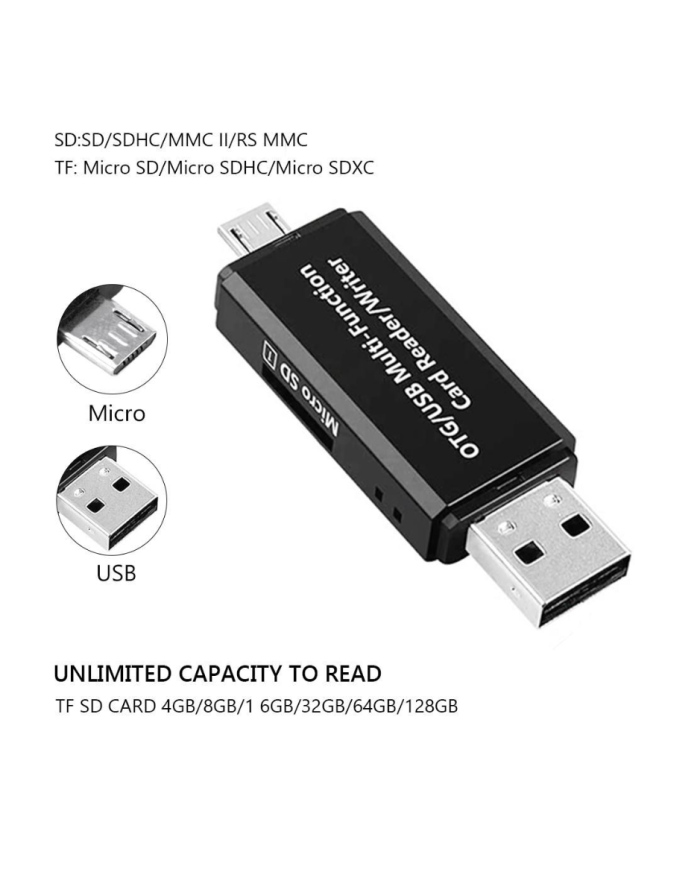 Μετατροπέας USB 2in1 Micro Card Reader