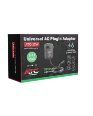 Τροφοδοτικό 12W 12V/1A Switching με 6 κεφαλές