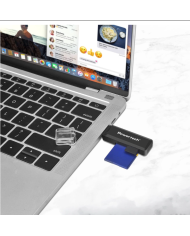 POWERTECH card reader PT-1605 για SD & micro SD, USB 3.0, 5Gbps, μαύρο