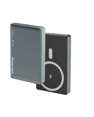POWERTECH power bank PT-1377, 10000mah, magnetic wireless, 20W, γκρι