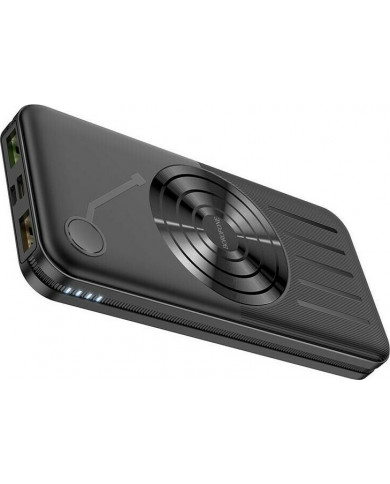 Borofone Power Bank BJ7 Prospect 10000mAh 18W με USB-C Μαύρο Borofone Power Bank BJ7 Prospect 10000mAh 18W με USB-C Μαύρο