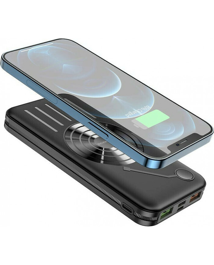 Borofone Power Bank BJ7 Prospect 10000mAh 18W με USB-C Μαύρο