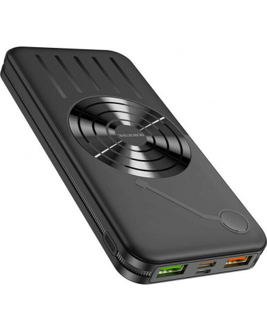 Borofone Power Bank BJ7 Prospect 10000mAh 18W με USB-C Μαύρο Borofone Power Bank BJ7 Prospect 10000mAh 18W με USB-C Μαύρο
