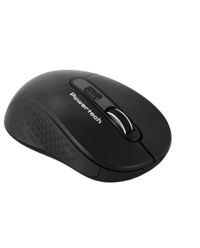 POWERTECH ασύρματο ποντίκι PT-1466, USB δέκτης, έως 1600DPI, μαύρο