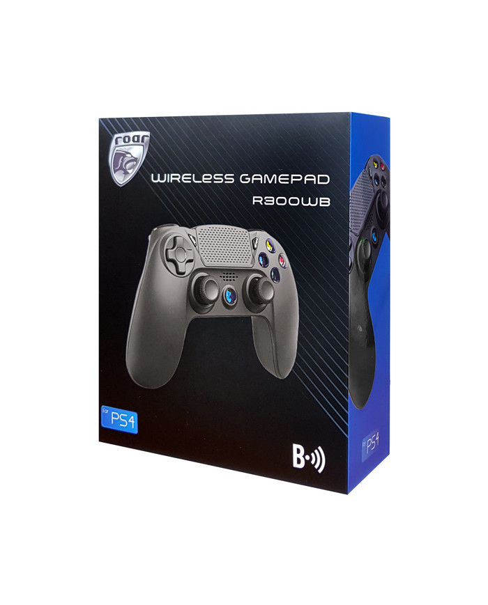 ROAR ασύρματο gamepad R300WB, με vibration, bluetooth, για PS4