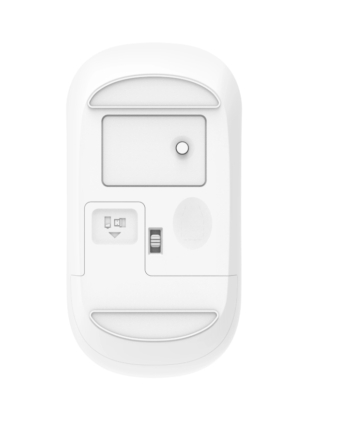 POWERTECH ασύρματο ποντίκι PT-1184, USB δέκτης, 1000DPI, λευκό