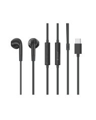 CELEBRAT earphones με μικρόφωνο G39, USB-C σύνδεση, 14mm, 1.2m, μαύρα