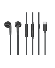CELEBRAT earphones με μικρόφωνο G39, USB-C σύνδεση, 14mm, 1.2m, μαύρα
