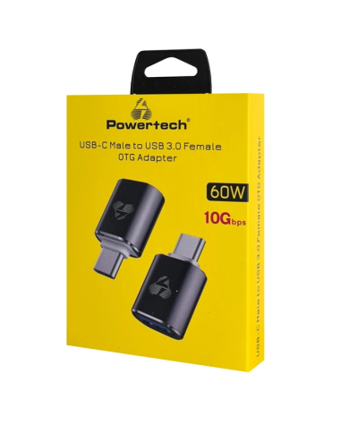 POWERTECH αντάπτορας USB-C σε USB 3.0 PTR-0146, 10 Gbps, γκρι