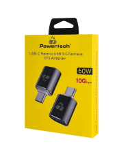 POWERTECH αντάπτορας USB-C σε USB 3.0 PTR-0146, 10 Gbps, γκρι