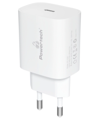 POWERTECH φορτιστής τοίχου PT-780, USB QC 3.0, 20W, 4A, λευκός