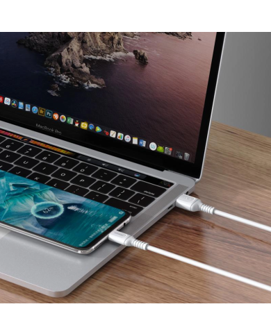 KAKUSIGA καλώδιο micro USB σε USB KSC-805, 2.4A, 480Mbps, 1m, λευκό