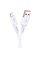 KAKUSIGA καλώδιο micro USB σε USB KSC-805, 2.4A, 480Mbps, 1m, λευκό