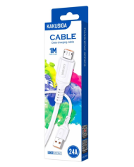 KAKUSIGA καλώδιο micro USB σε USB KSC-805, 2.4A, 480Mbps, 1m, λευκό