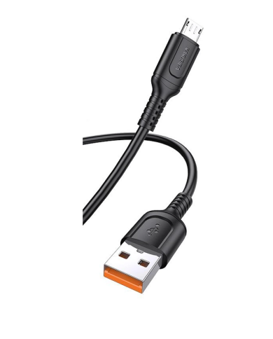 KAKUSIGA καλώδιο micro USB σε USB KSC-805, 2.4A, 480Mbps, 1m, μαύρο