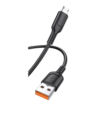 POWERTECH καλώδιο micro USB σε USB PTR-0170, 12W 2.4A, copper, 1.5m, μαύρο