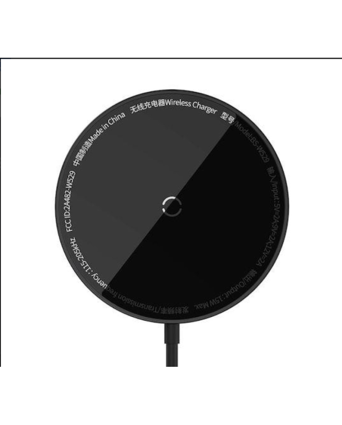 BASEUS SIMPLE MINI3 ΑΣΥΡΜΑΤΟΣ ΦΟΡΤΙΣΤΗΣ, 15W, ΜΑΥΡΟΣ