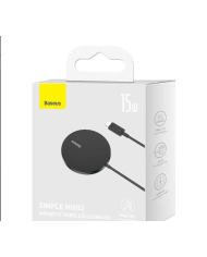 BASEUS SIMPLE MINI3 ΑΣΥΡΜΑΤΟΣ ΦΟΡΤΙΣΤΗΣ, 15W, ΜΑΥΡΟΣ