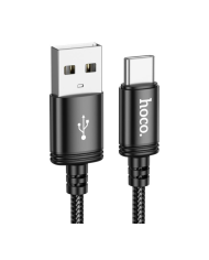 HOCO X96 HYPER, ΚΑΛΩΔΙΟ ΦΟΡΤΙΣΗΣ ΚΑΙ ΔΕΔΟΜΕΝΩΝ 27W, USB ΣΕ TYPE-C, 1m, ΜΑΥΡΟ
