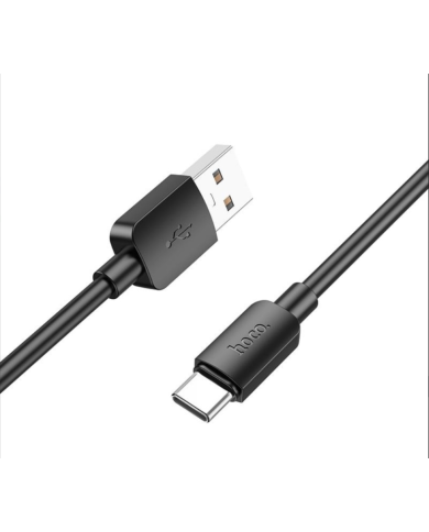 HOCO X96 HYPER, ΚΑΛΩΔΙΟ ΦΟΡΤΙΣΗΣ ΚΑΙ ΔΕΔΟΜΕΝΩΝ 27W, USB ΣΕ TYPE-C, 1m, ΜΑΥΡΟ