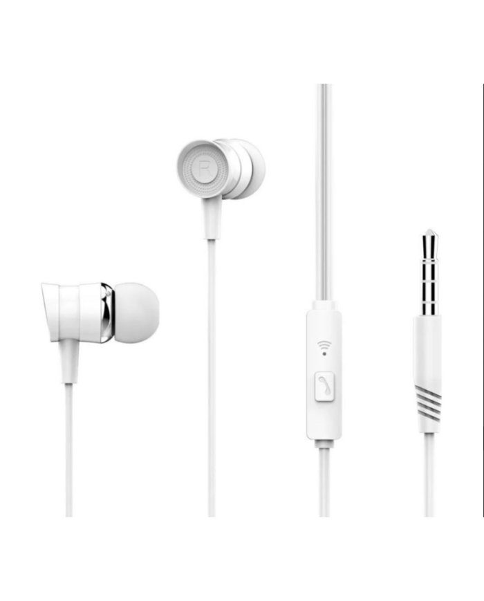 XO EP20 ΑΚΟΥΣΤΙΚΑ HANDSFREE, 3.5mm ΛΕΥΚΟ