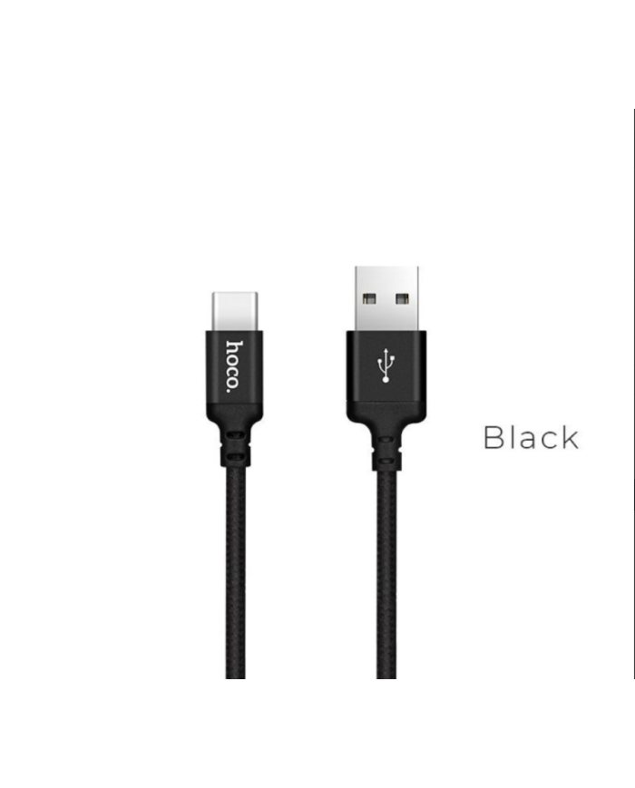 OCO X14 TIMES SPEED TYPE-C CHARGING CABLE 2M ΜΑΥΡΟ