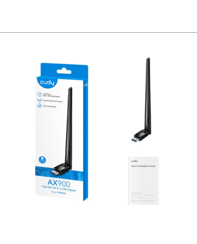 CUDY WU900H, AX900 WIFI 6, BLUETOOTH 5.4 USB ADAPTER