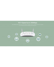 TP-LINK Wi-Fi Modem Router TD-W8961N, ADSL2+ AnnexA, 300Mbps, Ver. 3.0