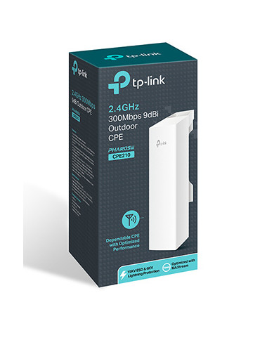 TP-LINK Access point CPE210, 2.4GHz 300Mbps, εξωτερικού χώρου, Ver: 3.0