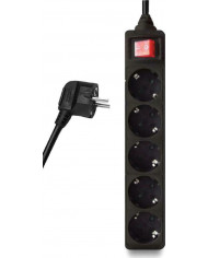 Powertech Πολύπριζο 5 Θέσεων με Διακόπτη και Καλώδιο 1.5m