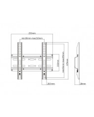 BRATECK επιτοίχια βάση KL25-22F, για οθόνη 23-42", έως 35kg