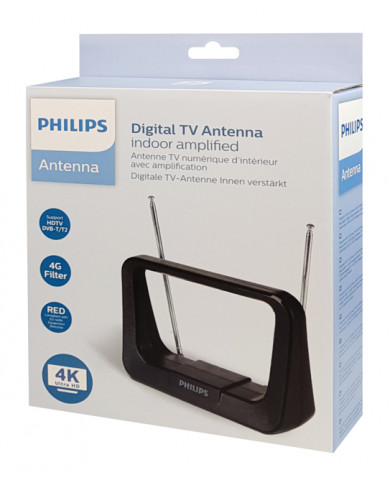 PHILIPS Ψηφιακή κεραία τηλεόρασης SDV1226/12, HDTV DVB-T/T2, 28dB, 4K | SDV1226-12 PHILIPS Ψηφιακή κεραία τηλεόρασης SDV1226/12, HDTV DVB-T/T2, 28dB, 4K | SDV1226-12